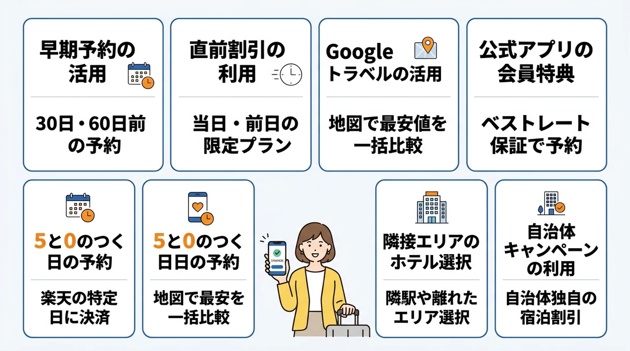 ビジネスホテルに安く泊まる方法7選