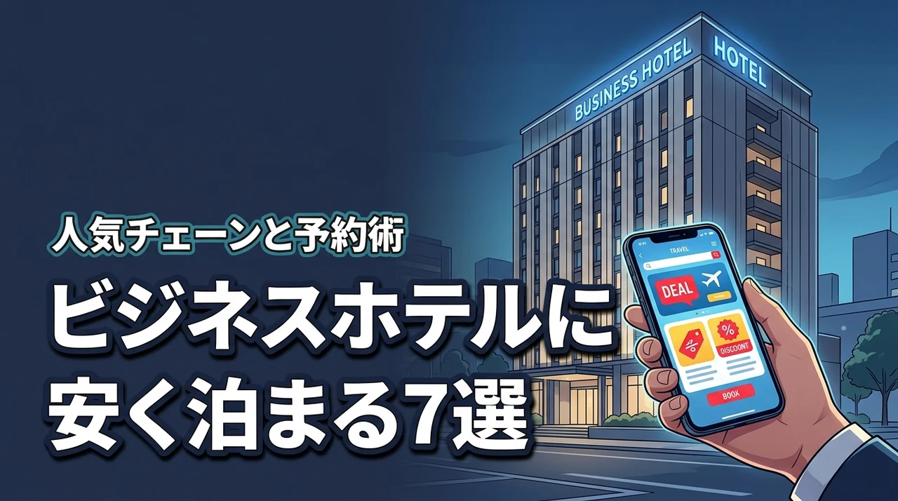 ビジネスホテルに安く泊まる方法7選を解説！コスパ抜群のチェーン店や予約のコツ