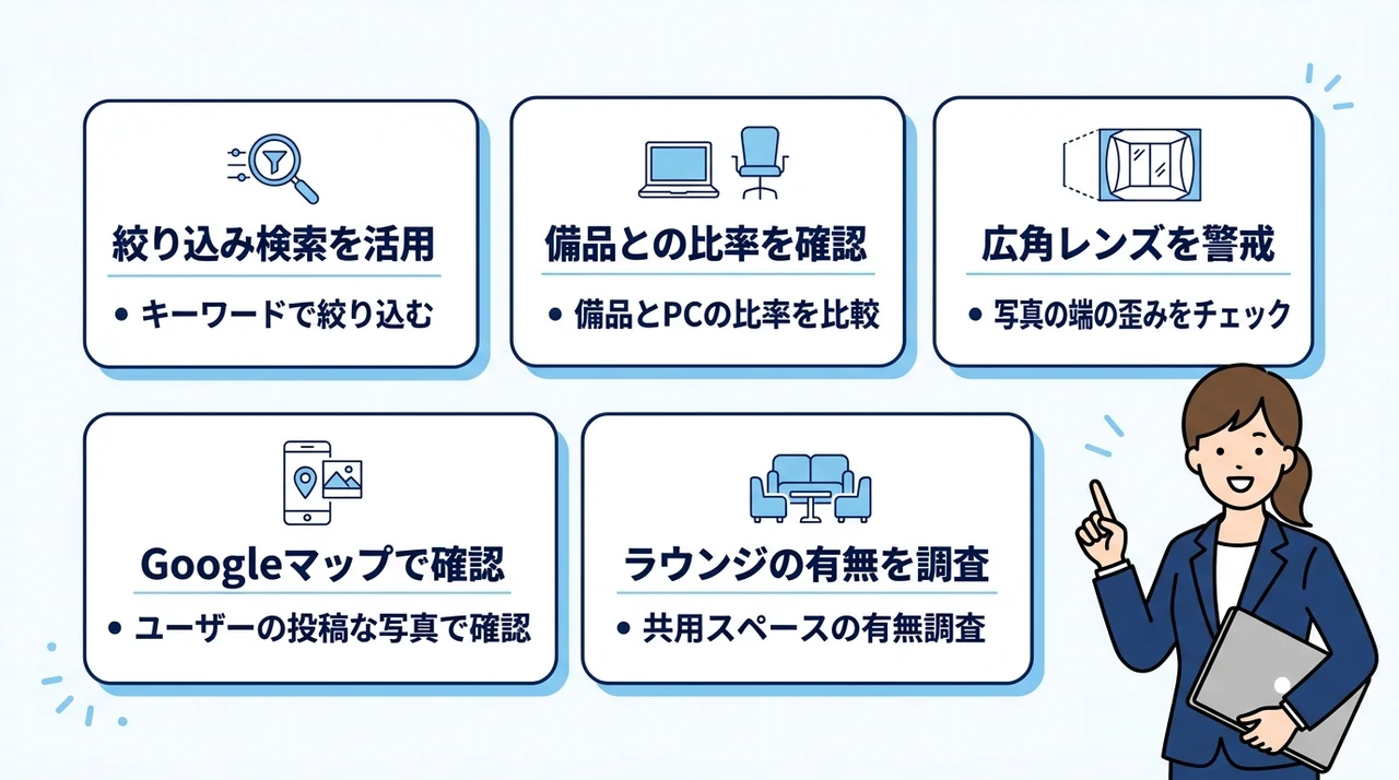 ビジネスホテルでデスクが広い部屋の効率的な探し方