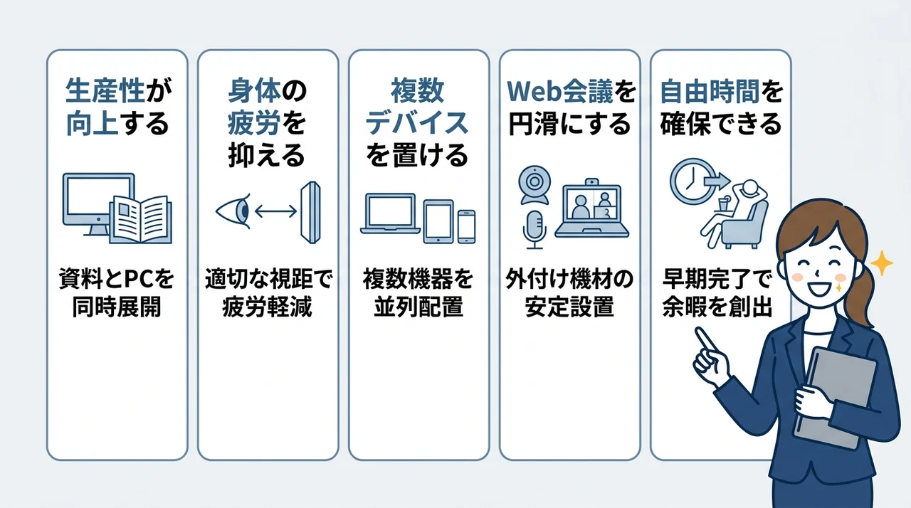 広めのデスクがあるホテルに泊まるメリット