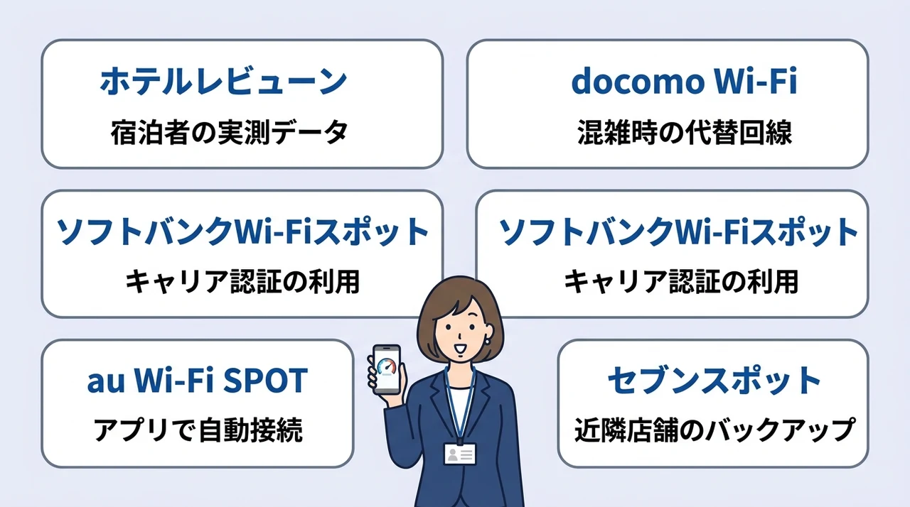 ビジネスホテルのWi-Fi速度を確認する5つの手段