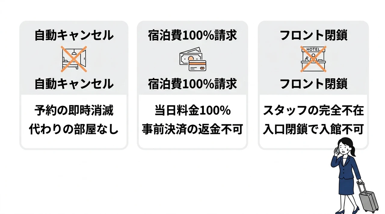 連絡なしで遅れるリスクと無断キャンセルの影響