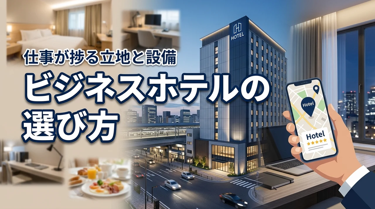 【失敗回避】ビジネスホテルの選び方のコツは立地と設備!仕事が捗る基準を網羅
