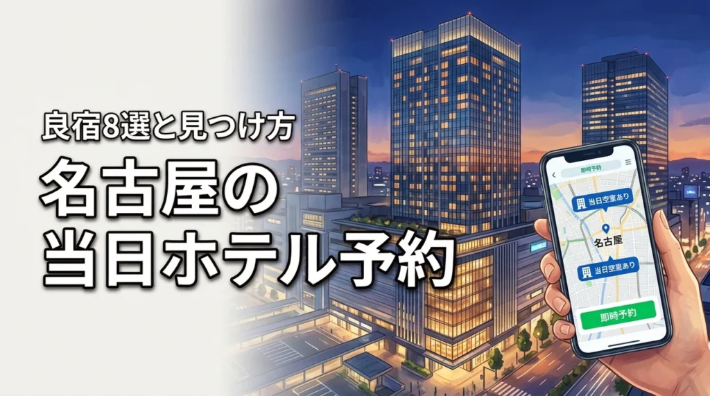 【名古屋】ホテルの当日空室を即座に予約！条件の良い宿の見つけ方とおすすめ8選