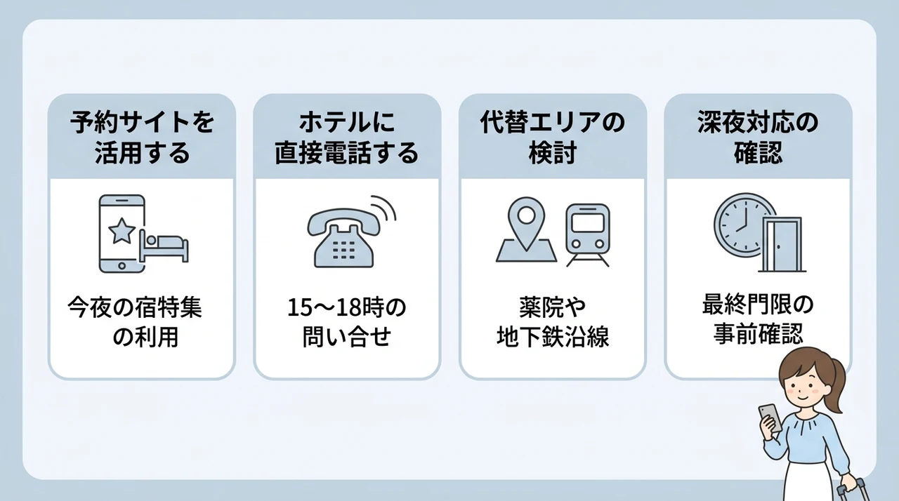 福岡の当日空室を確実に確保する方法