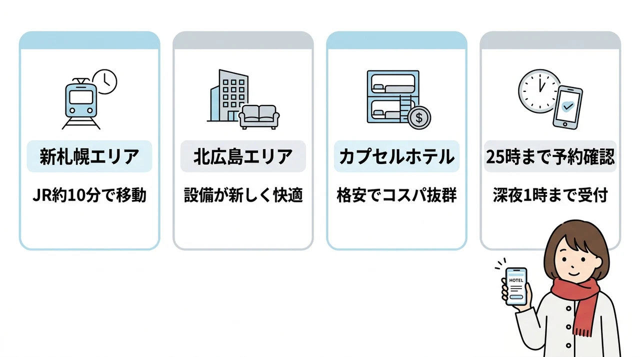 札幌中心部で空室がない時の対処法