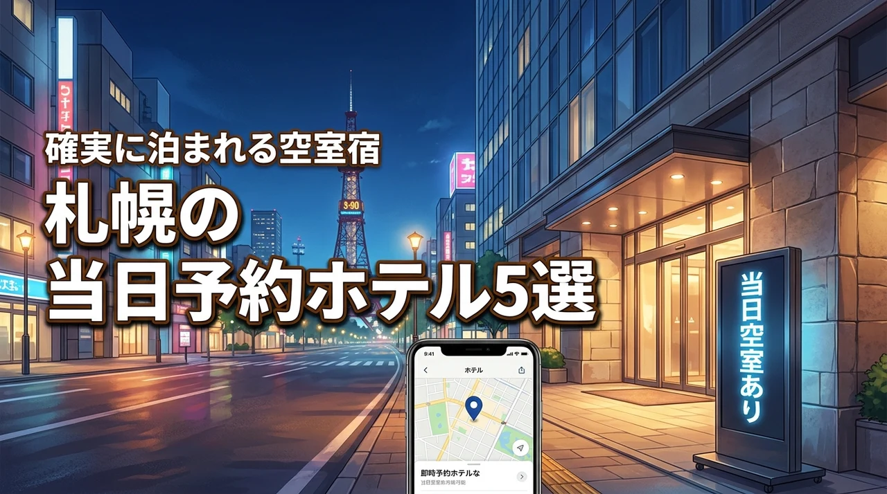 札幌でホテルの当日予約をしたい方必見！空室があるおすすめ宿5選で確実に泊まる