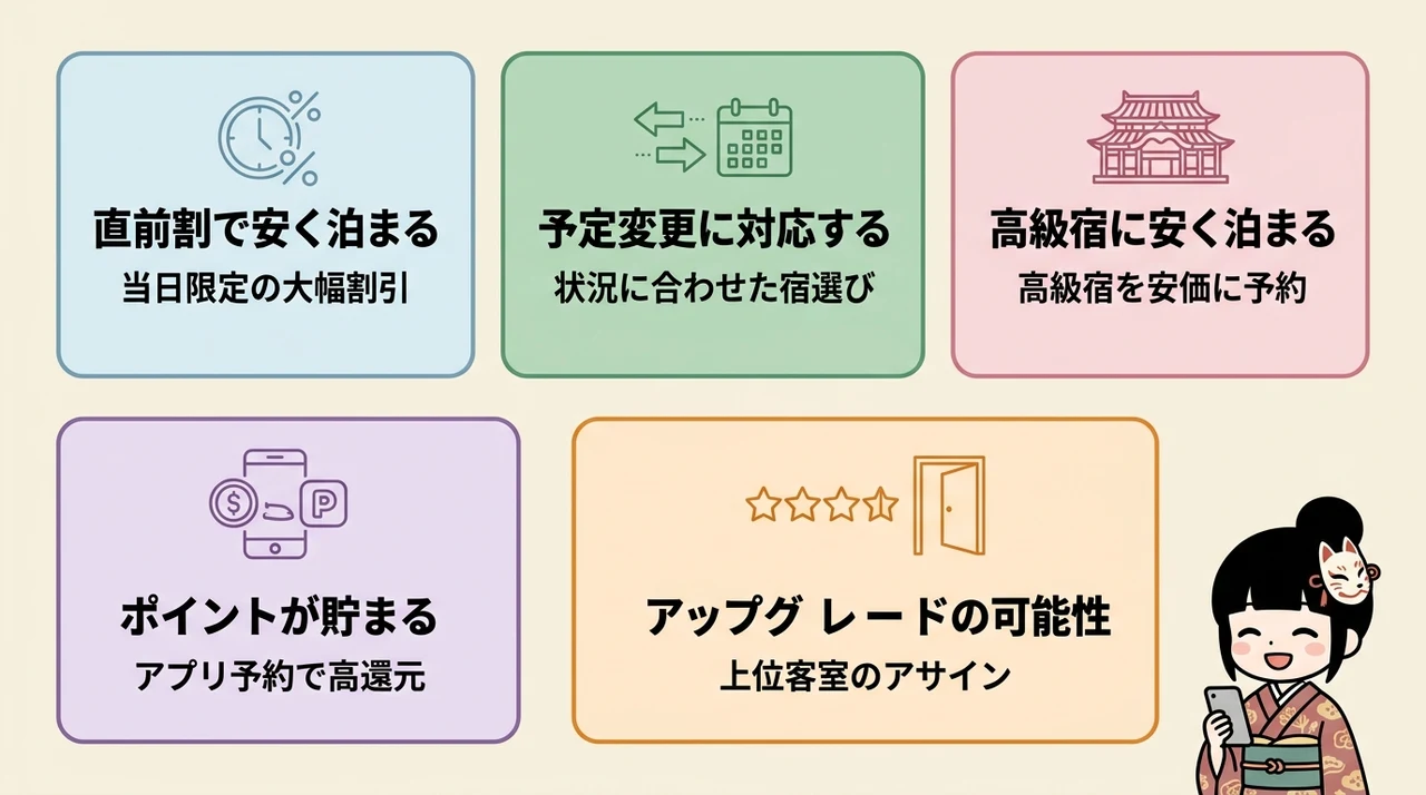 京都のホテルに当日空室予約するメリット5つ