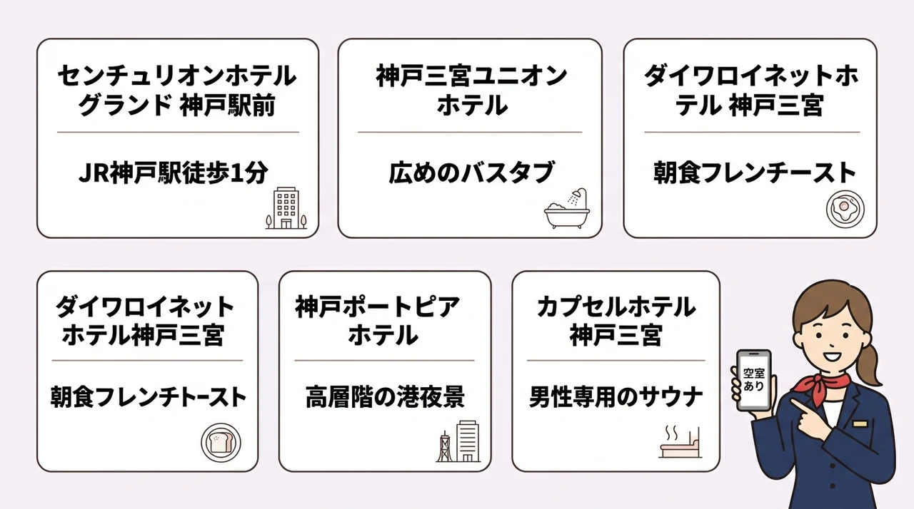神戸で当日予約できる空室ありのホテル5選