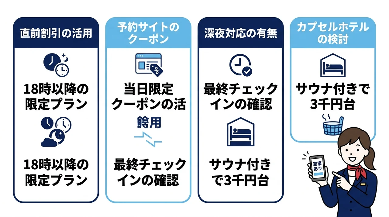 当日の神戸ステイを格安で予約するコツ