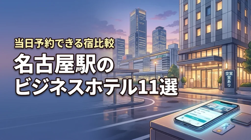 名古屋駅でビジネスホテルを当日予約したい！今すぐ泊まれる宿11選を徹底比較