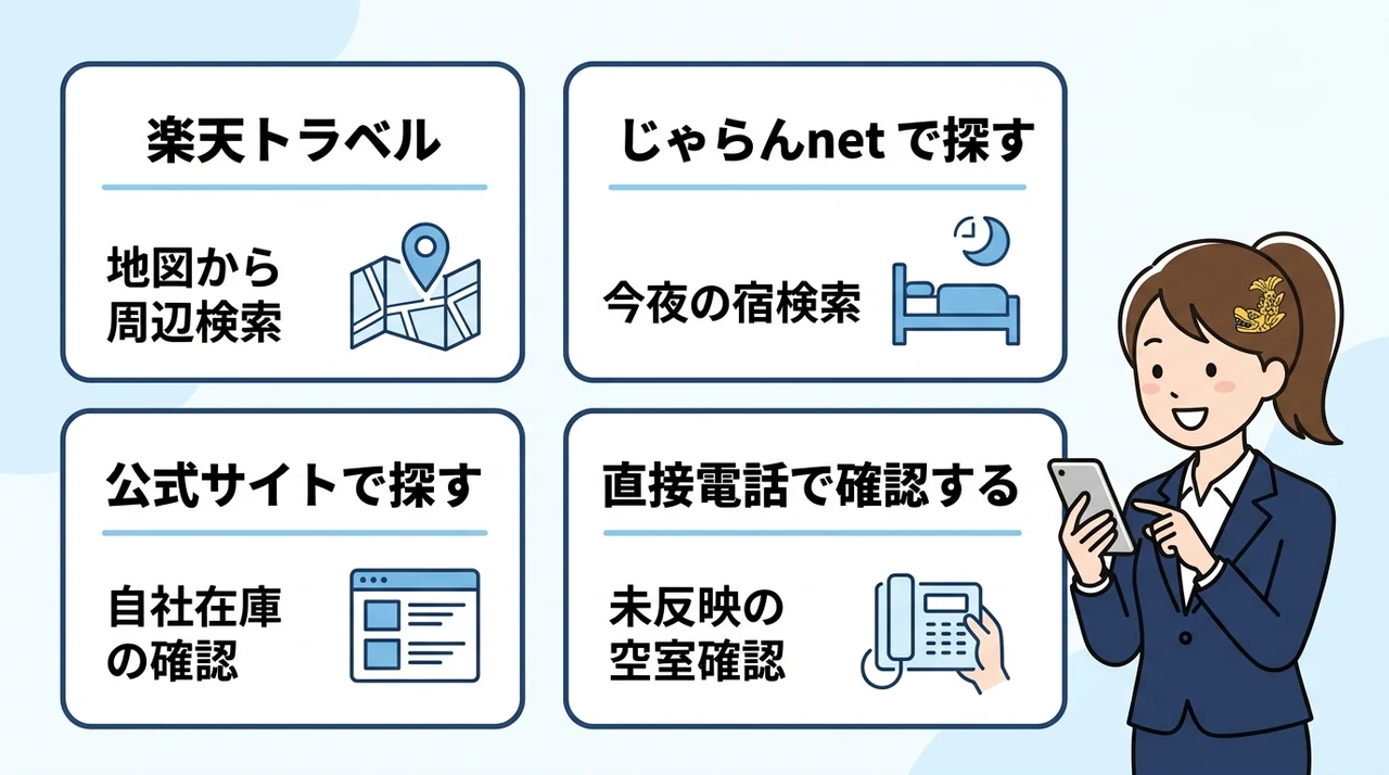 名古屋のビジネスホテルで今夜の空室をすぐ予約する方法