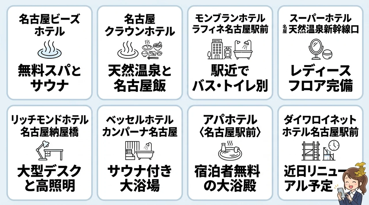 名古屋駅周辺で当日予約ができる格安ビジネスホテル8選