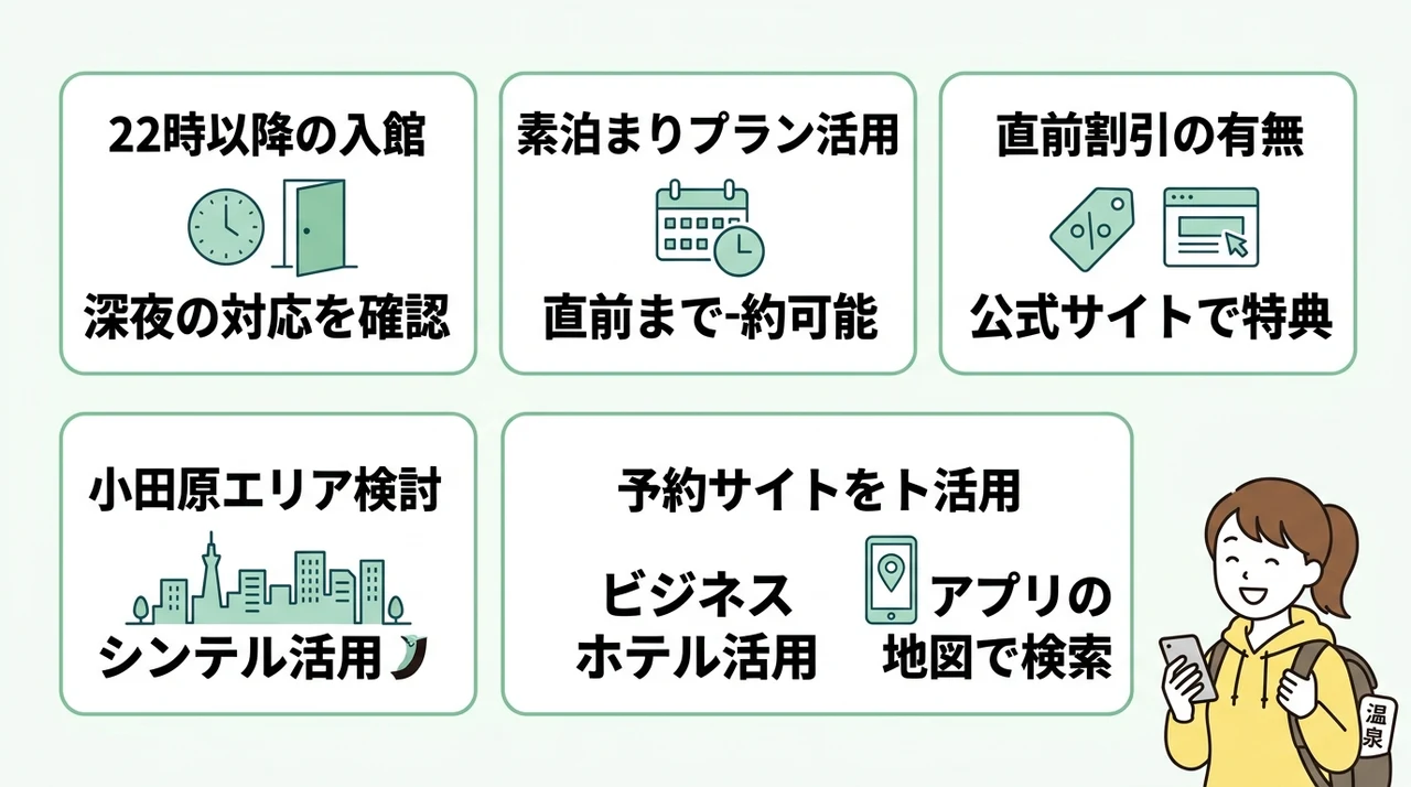 箱根でホテルを当日予約する際の選び方