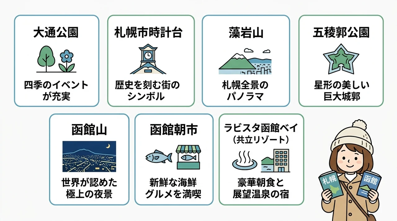 札幌・函館で外せない観光スポット7選