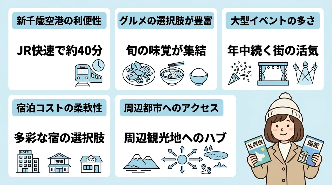 札幌を旅行の拠点にするメリット5つ