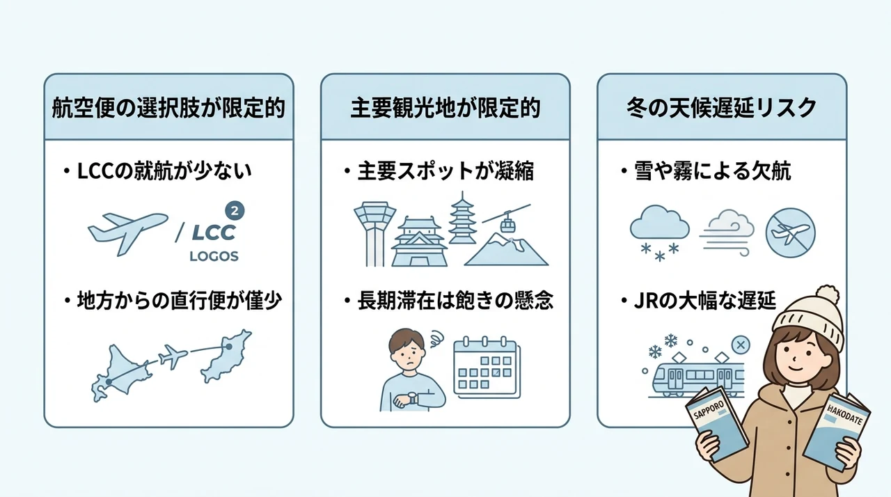 函館旅行で知っておきたいデメリット3つ