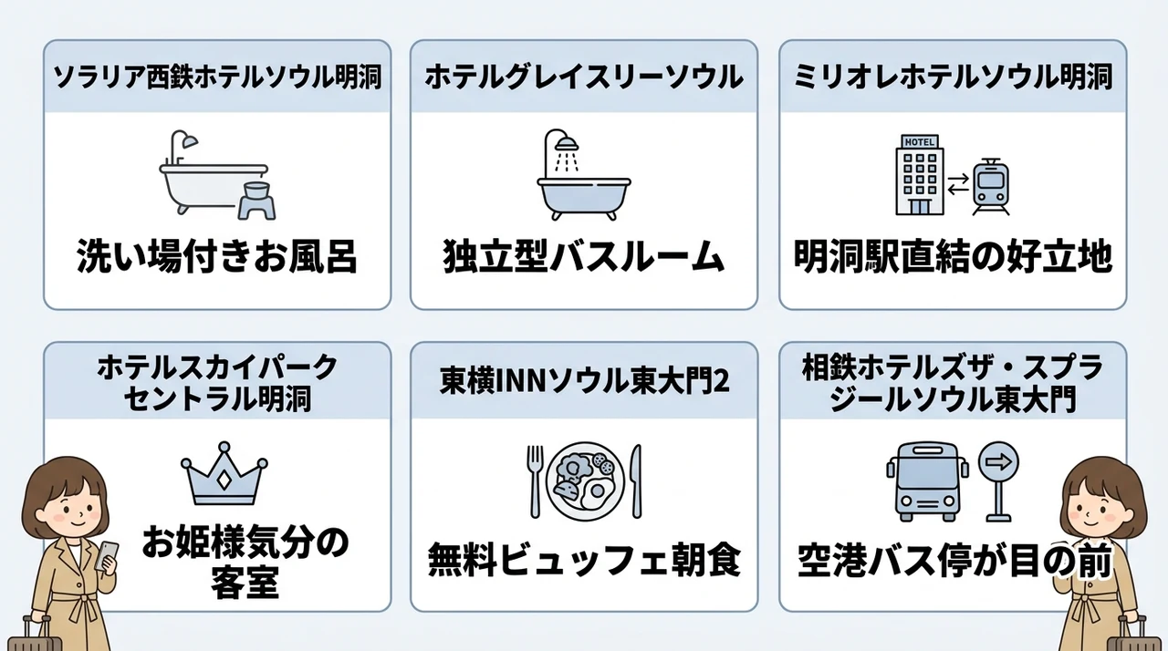 各エリアでおすすめの人気ホテル6選