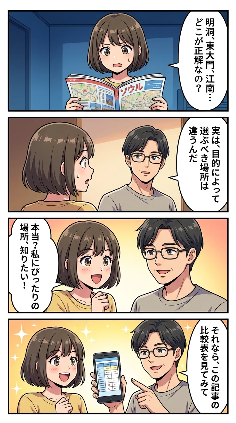 明洞 東大門 江南 ホテル どっち