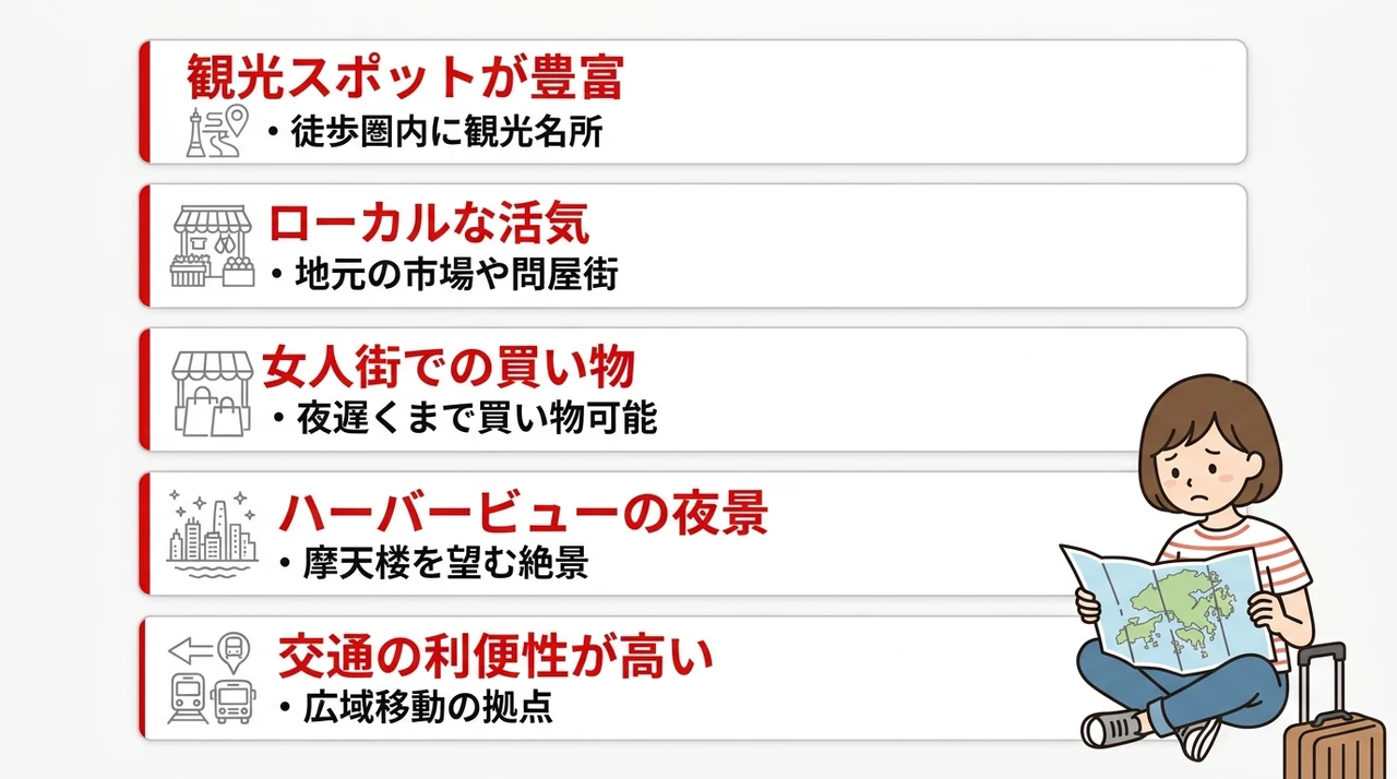 九龍に宿泊するメリット