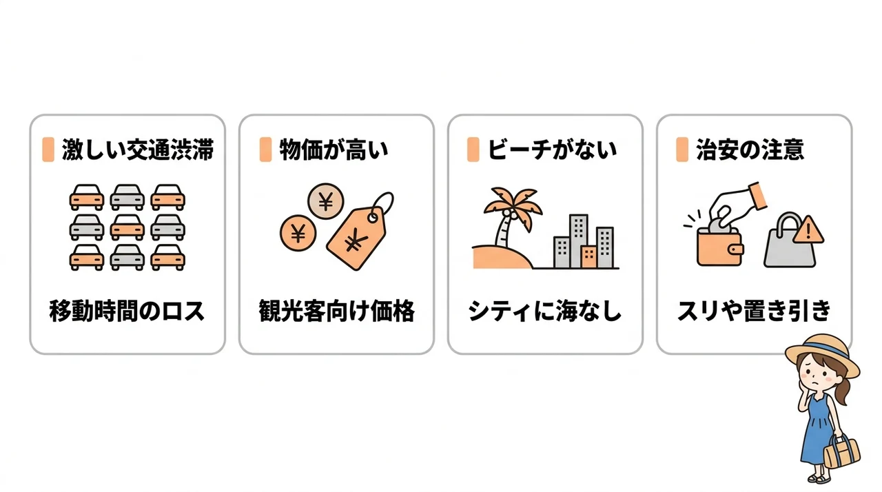 セブ島とマクタン島ホテル選びのデメリット