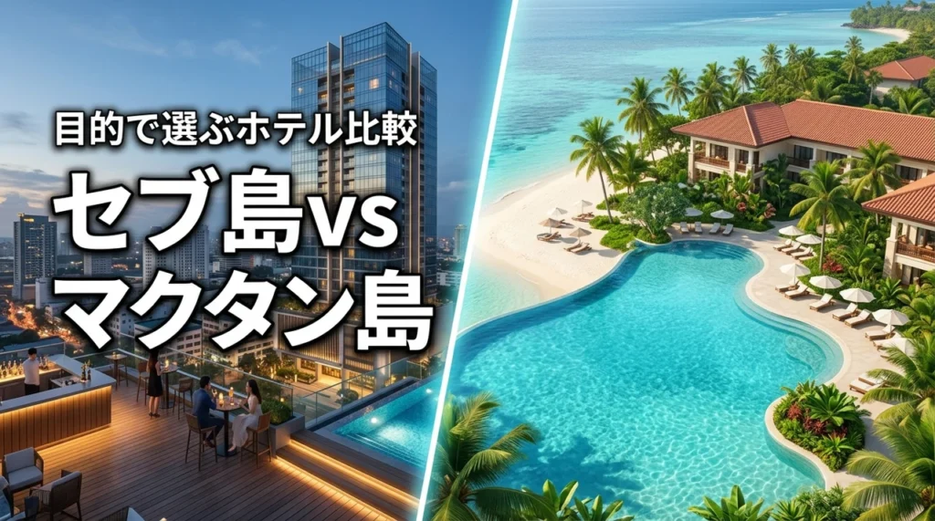 【目的で決まる】セブ島とマクタン島のホテルはどっちが正解？旅行で失敗しない選び方