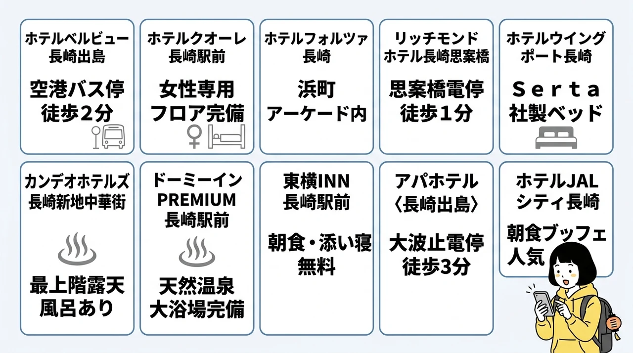 今夜予約できる長崎の格安ホテルおすすめ10選