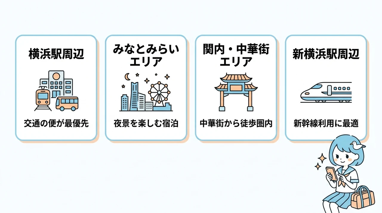 横浜のホテル探しに役立つエリア別の特徴
