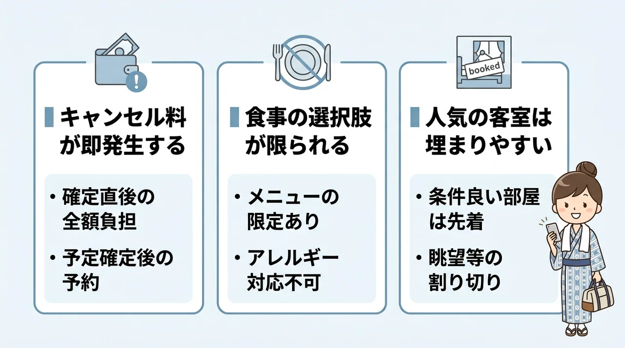 箱根の宿を直前予約する際の注意点3つ