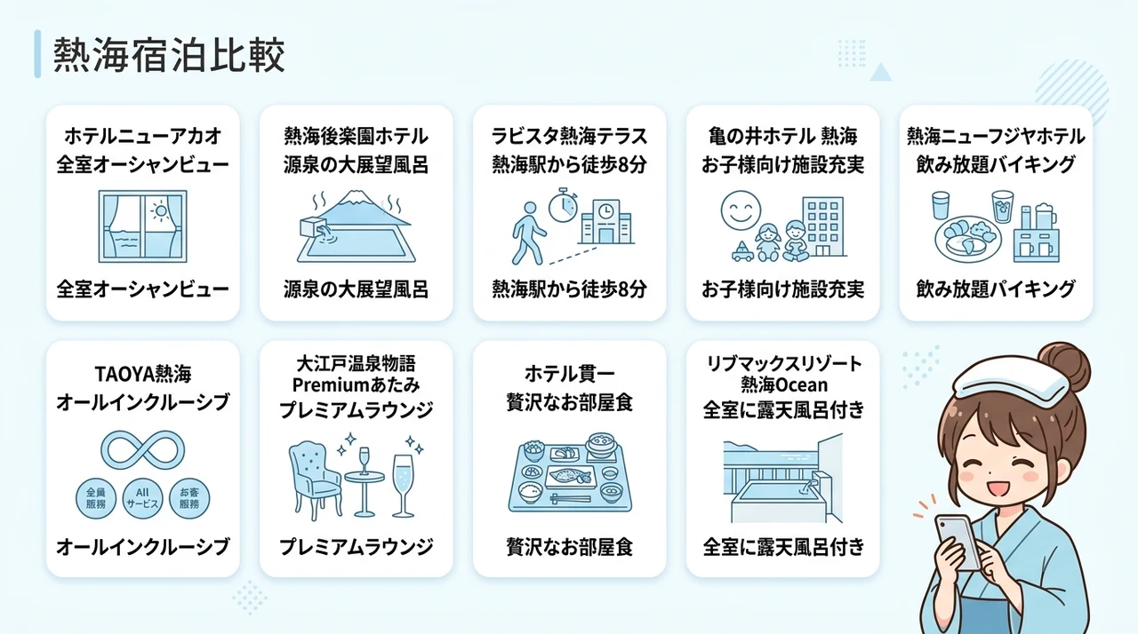 熱海で温泉に今夜泊まれる宿おすすめ10選