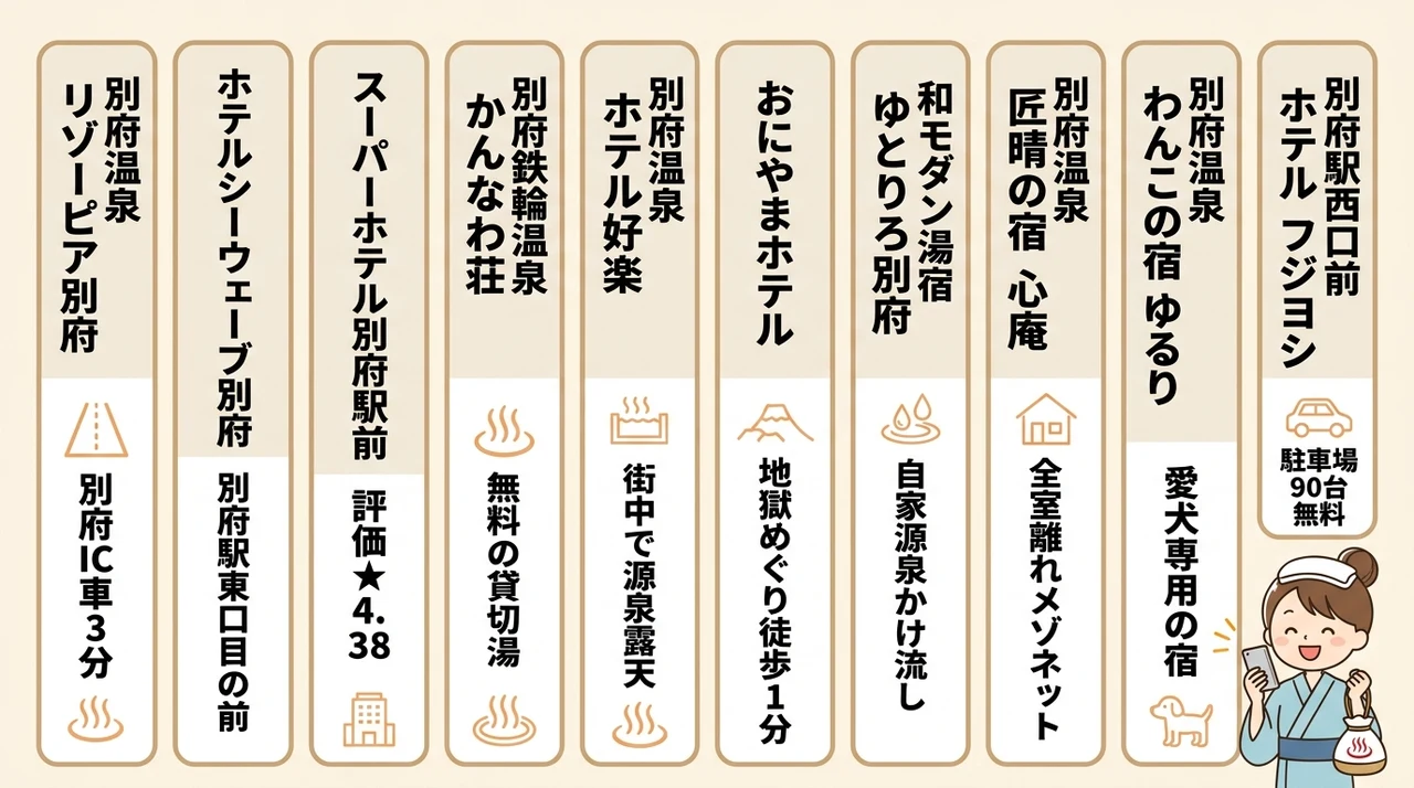 別府で直前予約ができるおすすめ温泉旅館10選