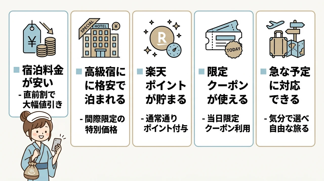 別府の温泉旅館を直前予約するメリット5つ