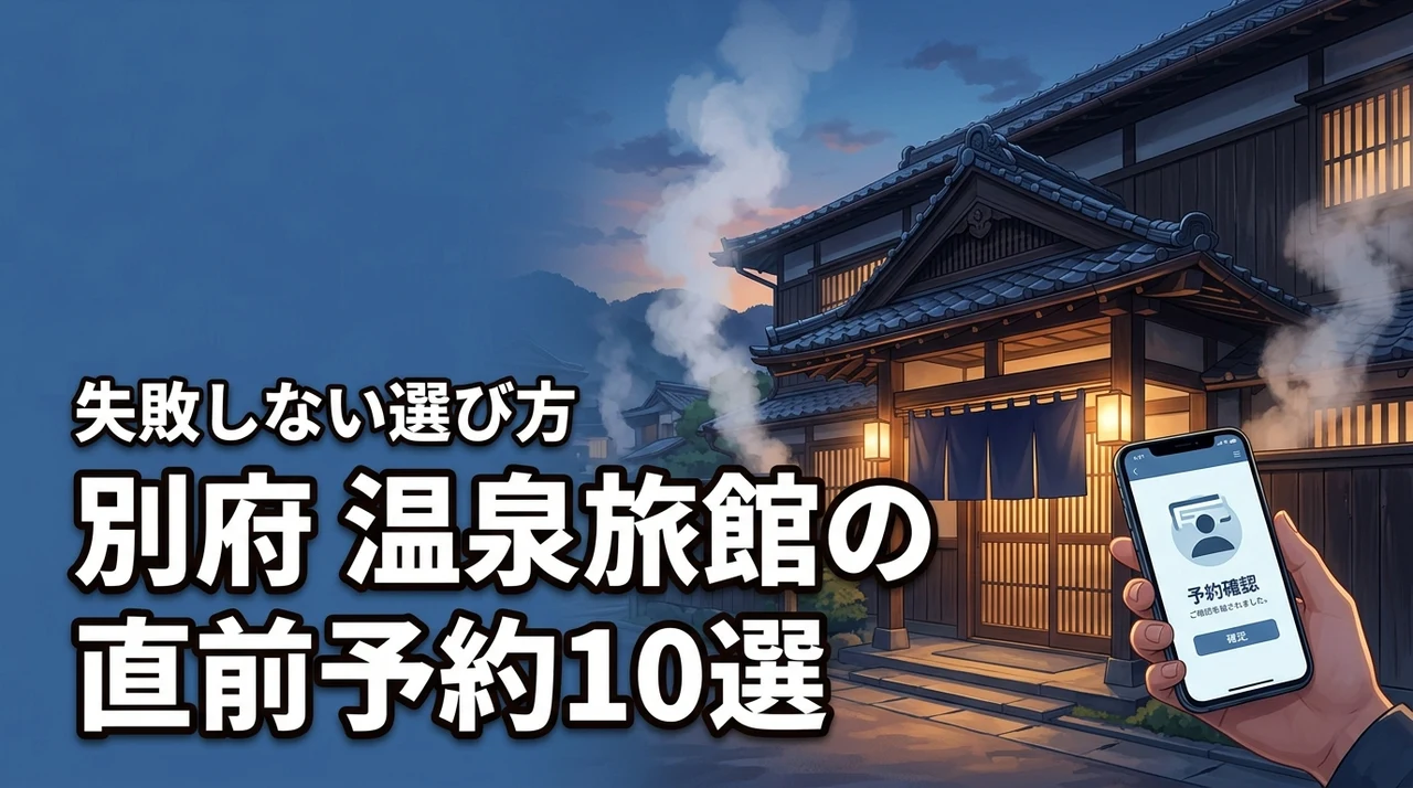 別府で温泉旅館の直前予約ができるおすすめ10選!失敗しない選び方も解説