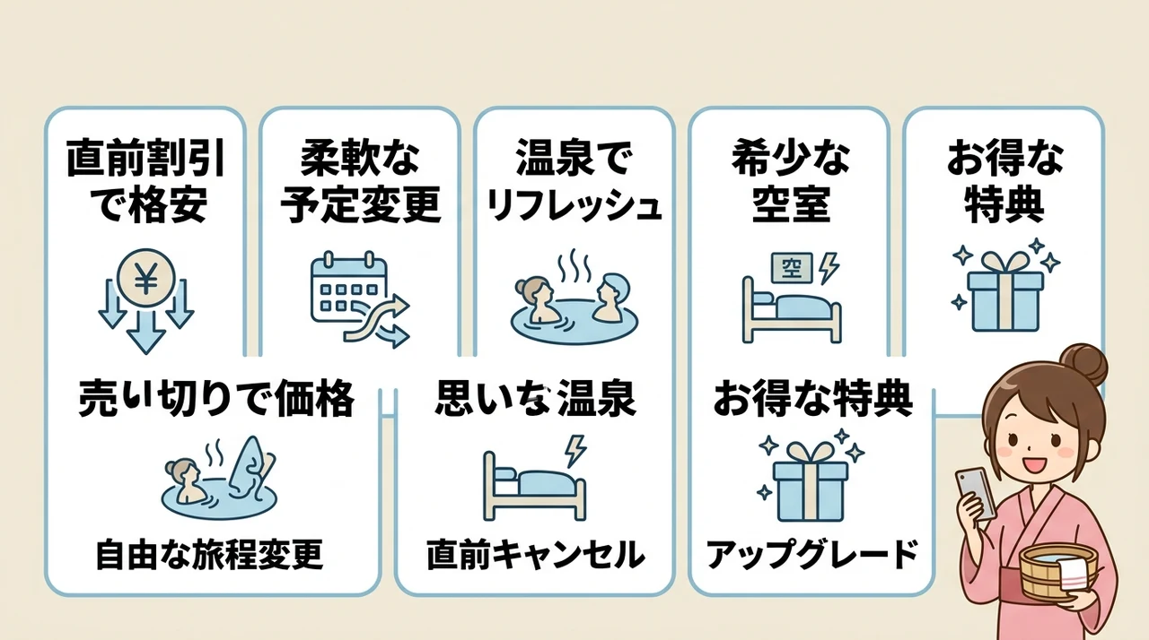 別府の旅館に当日予約で宿泊するメリット