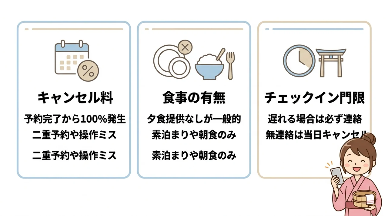 別府の宿を当日予約する際の注意点