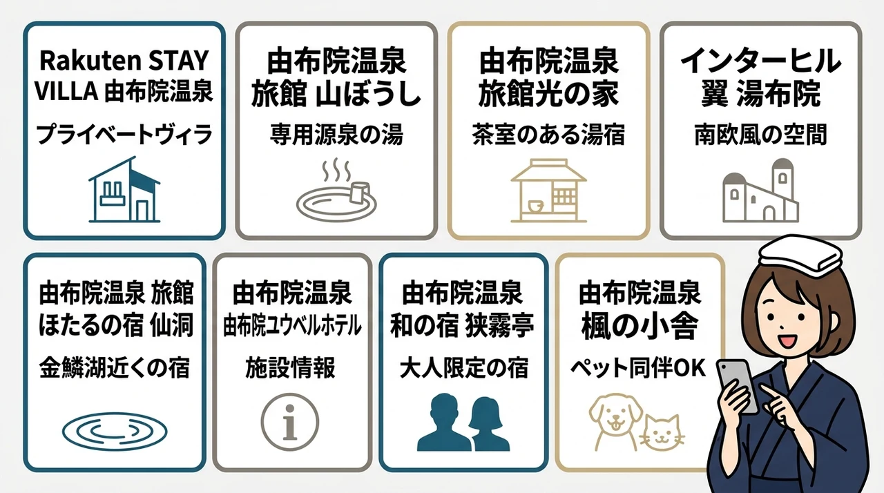 由布院で直前予約ができるおすすめ温泉旅館8選