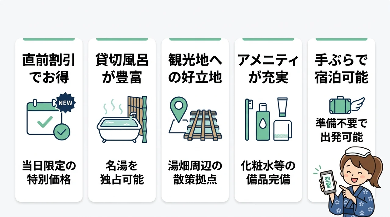 当日予約でも安心な草津温泉の旅館を選ぶメリット5つ
