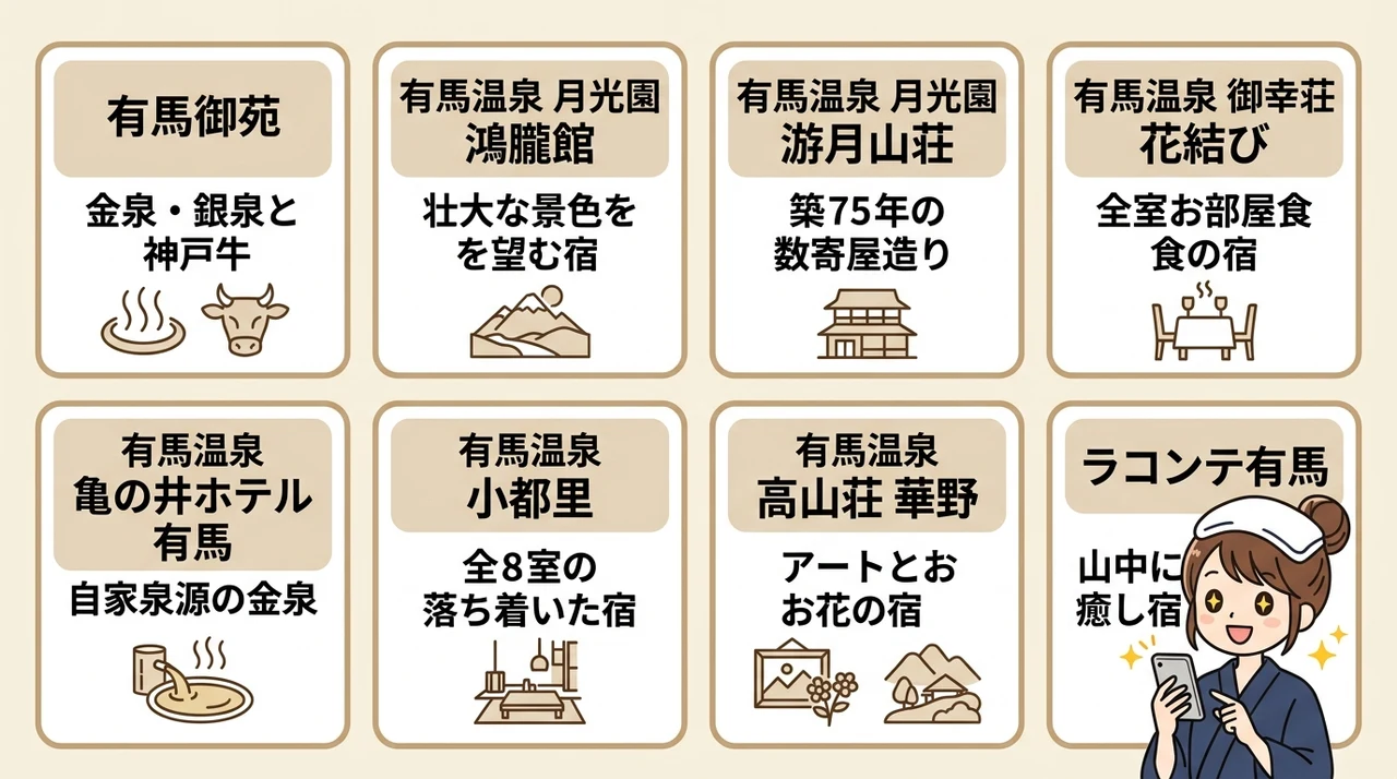 有馬で直前予約ができるおすすめ温泉旅館8選