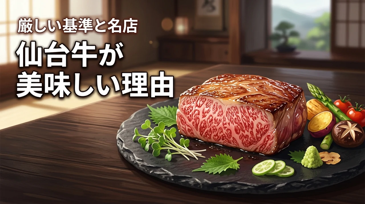 仙台牛（宮城）はなぜ美味しい？厳しい格付け基準やおすすめ店、デメリットを調査（記事のアイキャッチ画像）