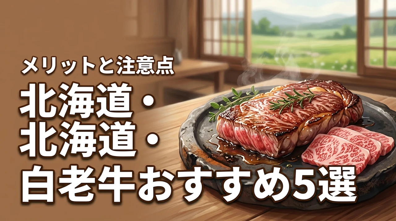 白老牛(北海道)のおすすめ人気店・通販5選!メリットや注意点も詳しく解説(記事のアイキャッチ画像)