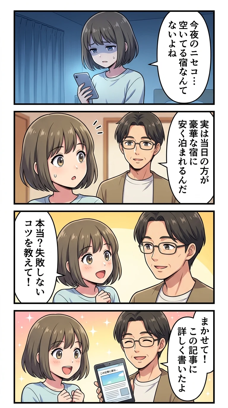 ニセコ 温泉 今夜 泊まれる